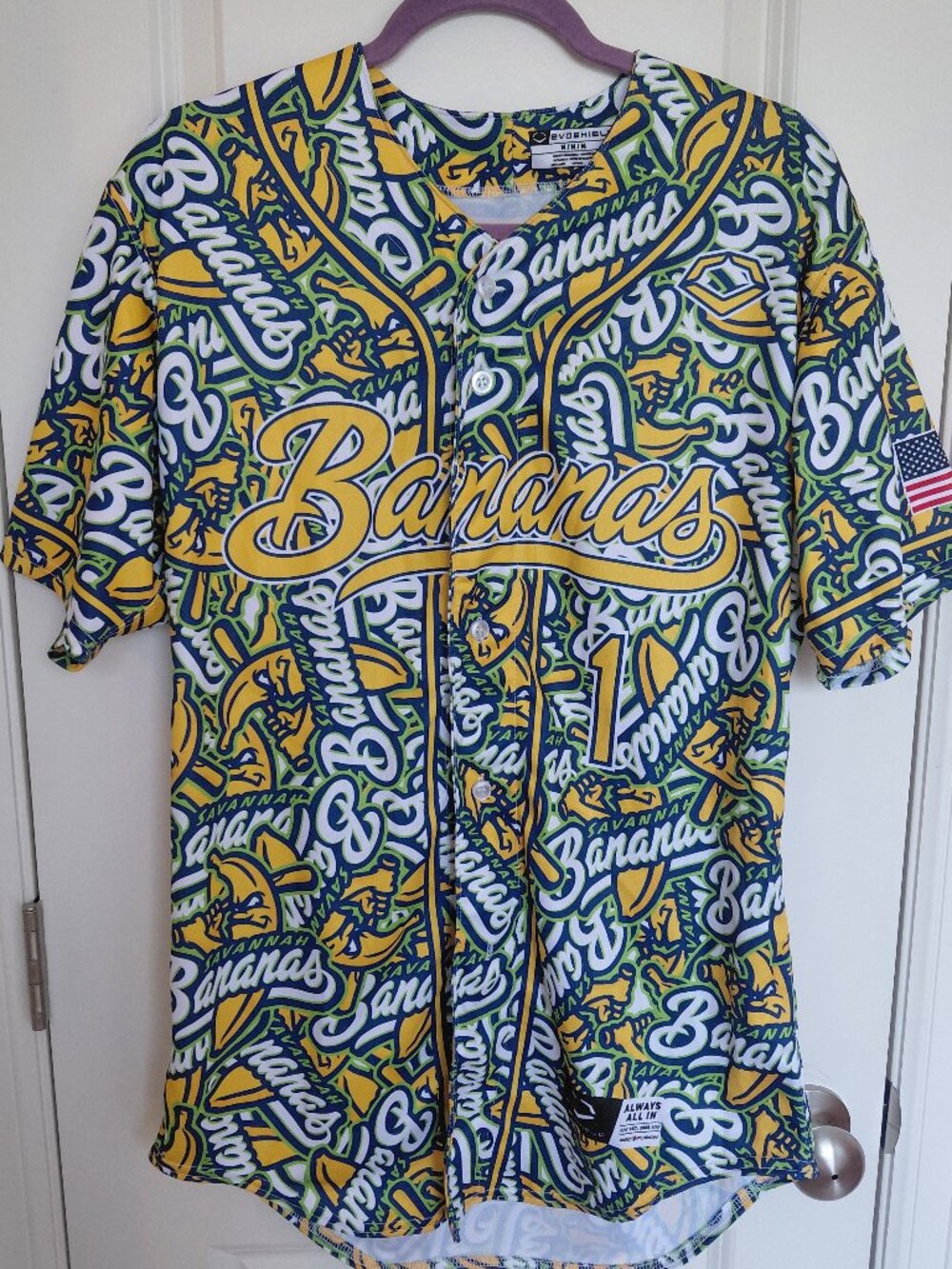 Savannah Bananas Graphic Baseball Jersey